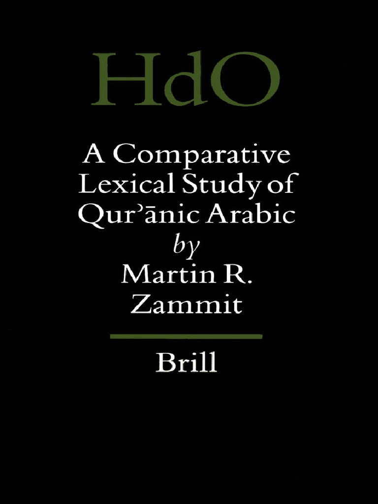 Handbook Of Oriental Studies 61 Martin R Zammit A Comparative