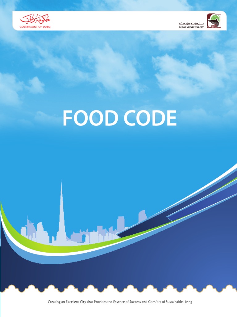 Food Code Dubai PDF Food Safety Hygiene