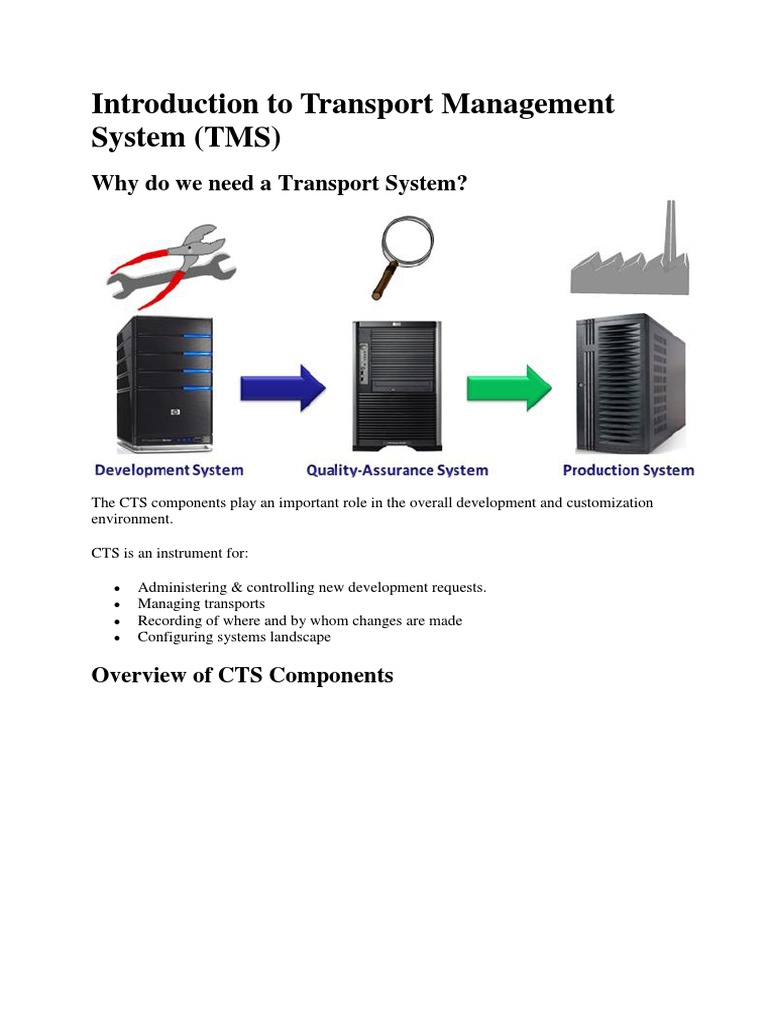 Introduction to Transport Management System | PDF | User (Computing ...