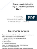 Structure Development During The Melt-Spinning of Linear Polyethylene