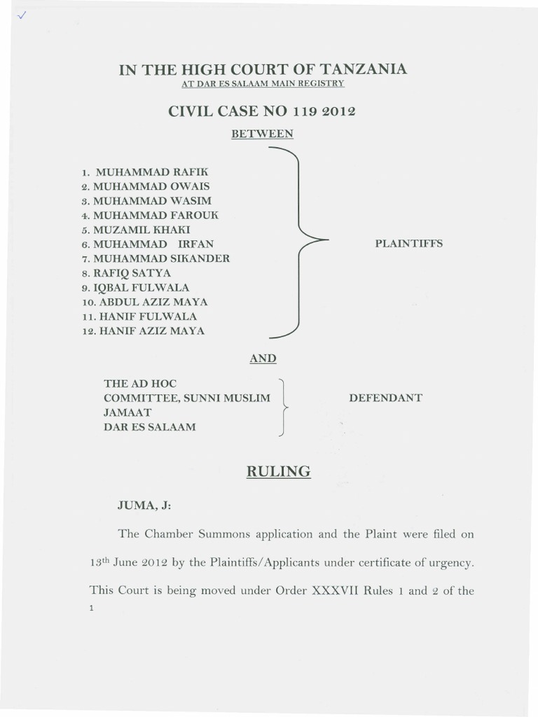 Mohamed Rafiq Case | PDF | Trustee | Lawsuit