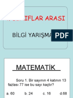 BİLGİ YARIŞMASI