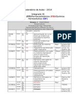 Calendário 2014 - Integrado III