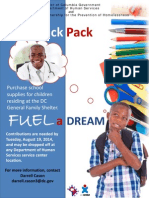 Fill A Backpack For Children at DC General 2014