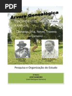 Árvore Genealógica das Famílias Cantante, Silva, Neves, Travessa e Gameiro (paterno)