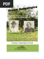 Árvore Genealógica das Famílias Bastos Ferreirinha e Lopes (materno)