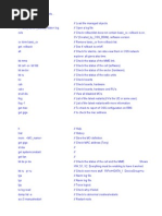 Moshell Commands