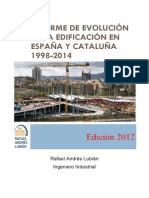 Informe de Evolución de La Edificación en España y Cataluña 1998-2012. Prev 2013-2014 PDF
