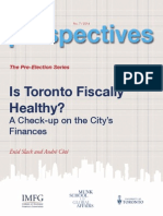 Is Toronto Fiscally Healthy?