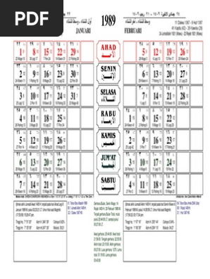 Kalender Jawa 10 September 1989