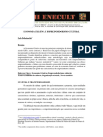 2005 Eneacult Economia Criativa e Empreendedorismo Cultural