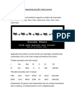 Harmonização de acordes e funções harmônicas