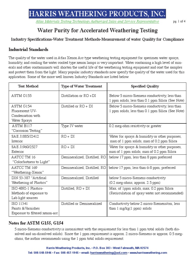 Water Purity Article Electrical Resistivity And Conductivity