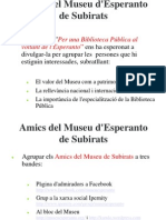Activitats Dels Amics Del Museu de L'esperanto de Subirats