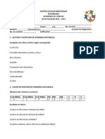 Examen Diagnostico Matematicas 2do Grado 2014 - 2015