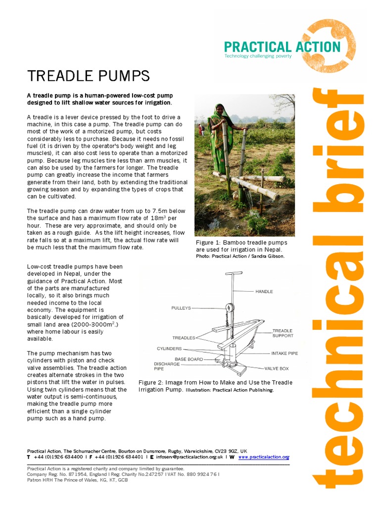 Treadle Pumps Pdf Pump Irrigation