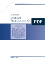 NY Rules of Prof Conduct