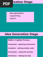 Wallas' Four Stages of Creativity | PDF | Insight | Creativity