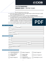 International Outstanding Achievement Awards 2014 - Entry Form