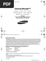 Samsung Messager™: (SCH-r450 Series) Portable Tri-Band Mobile Phone