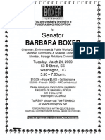 Reception For Barbara Boxer