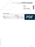 Statement of Accounts: Your Account(s) at A Glance As at 20 March 2014