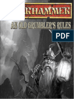 Warhammer: An Old Grumbler's Rules