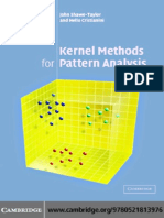 Kernel Methods For Pattern Analysis