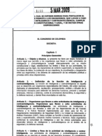 Ley1288 de 2009 (Inteligencia Colombiana)