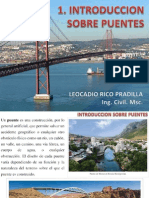 Tipos de puentes, cargas y diseño para gran longitud