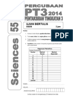 Muka Hadapan Soalan Percubaan Pt3 2014 Sains