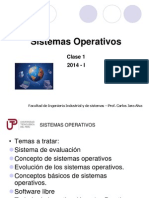 Semana1 Sistemas Operativos 2014 I