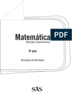 Resolucao 2014 Fundi 5oano Supl Matematica l1 PDF