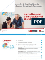 Instructivo para La Inscripcion de Postulantes