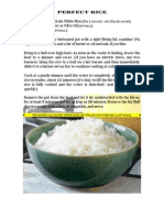 Perfect Rice Recipe