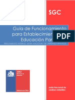 Guia de Funcionamiento Para Establecimiento de Educacion Parvularia