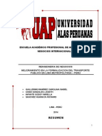 MEJORANDO EL TRANSPORTE PÚBLICO EN LIMA