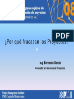 Presentacion Porque Fracasan Los Proyectos Pmi