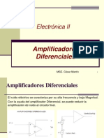 ESPOL Electronica II Clase 07 Amplificadores Diferenciales