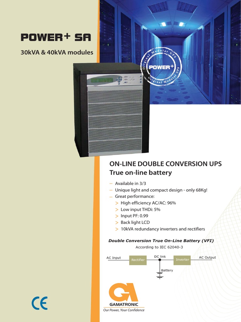 Power+ Sa: 30kVA & 40kVA Modules | Download Free PDF | Power Inverter ...