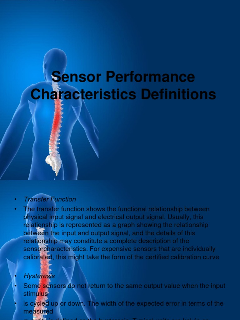 Sensor Performance Characteristics Explained | PDF | Sensor | Signal ...