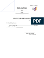 Certificate of Enrolment 2010 Palaro