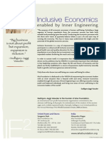 Inclusive Economics: Enabled by Inner Engineering