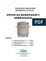 Pasterizator Uputstva V 003 HR