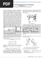 Download Slider Crank Mechanism for Four bar linkage by International Journal for Scientific Research and Development - IJSRD SN236786390 doc pdf