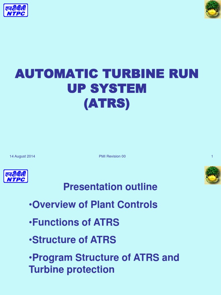 ATRS Optimizes Turbine Startup | PDF | Relay | Instrumentation