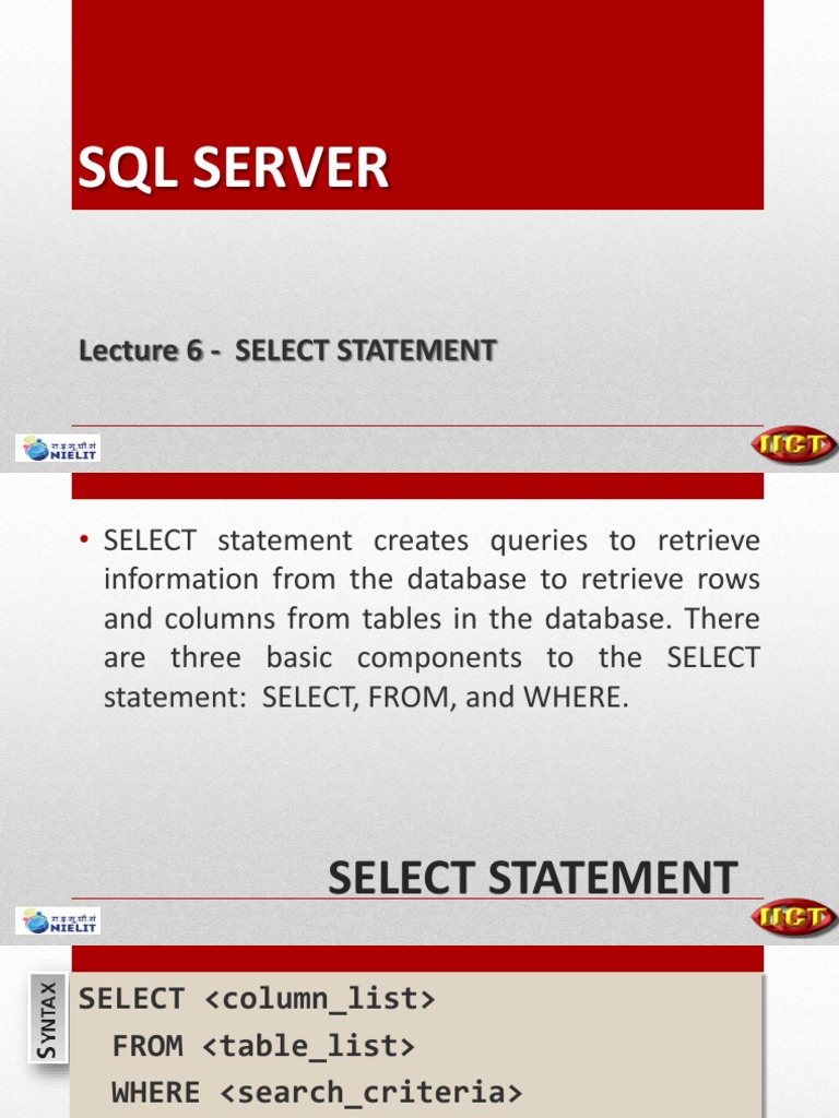 SQL - Select | PDF | Data | Data Management
