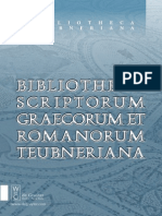 Bibliotheca Scriptorum Graecorum Et Latinorum Teubneriana