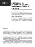 Intercessões Psicologia e Justiça- Por Uma Ação Ético-política
