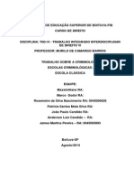 Trabalho Murilo Barros a Escola Clássica - Criminologia Hoje 13 de Ago 16h09min